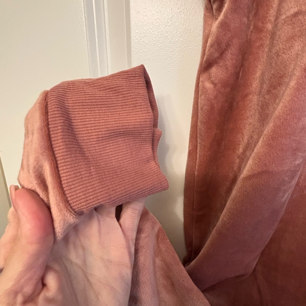 FELINA ROSE PINK VELOUR ZIP HOODIE SET XL - Picture 5 of 14